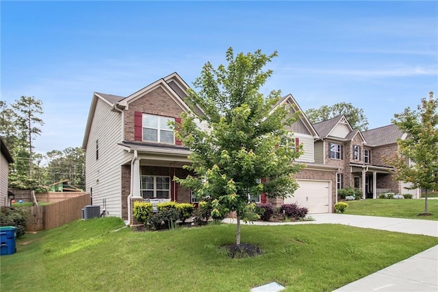 6213 Old Kingston Dr, Atlanta, GA 30331 - craftsman-style house with concrete driveway, a garage, and brick siding