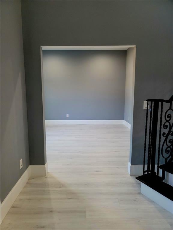 interior space featuring light hardwood / wood-style floors