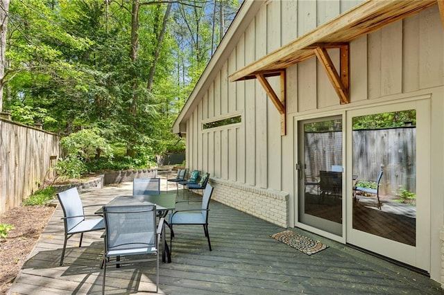 1959 Grand Prix Dr NE, Atlanta, GA 30345 - wooden terrace featuring fence and outdoor dining area
