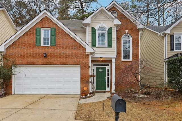 front facade featuring a garage