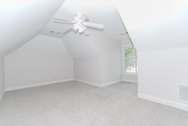 1122 Cayuga Ct, Dacula, GA 30019 - bonus room with light colored carpet, vaulted ceiling, and ceiling fan