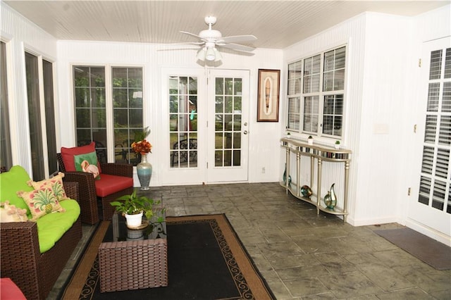 9130 Charlton Pl, Douglasville, GA 30135 - sunroom / solarium featuring french doors