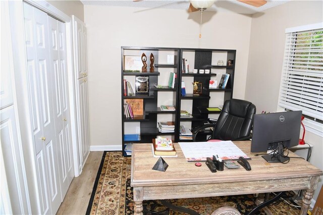 9130 Charlton Pl, Douglasville, GA 30135 - bedroom featuring light wood-type flooring, ornamental molding, and ceiling fan