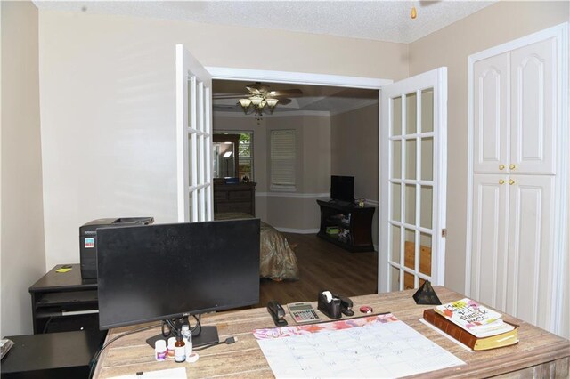 9130 Charlton Pl, Douglasville, GA 30135 - office area with wood finished floors and baseboards