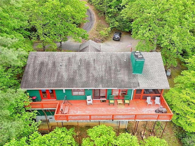 aerial view of property and surrounding area