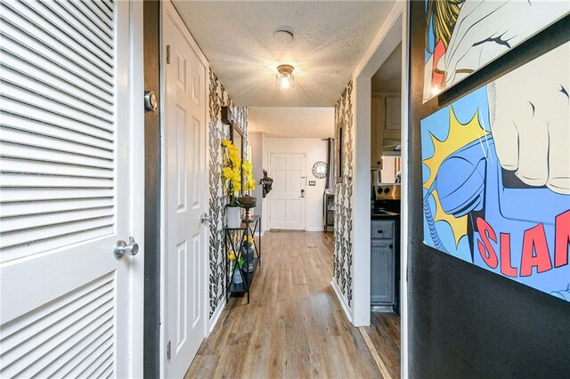 hall featuring hardwood / wood-style floors