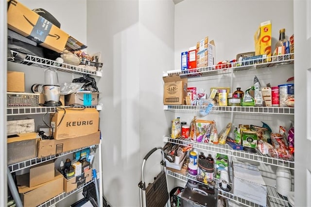 view of storage area