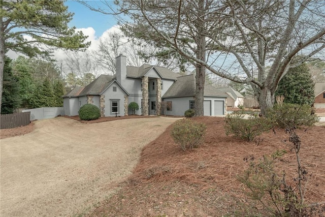 view of front of home featuring a garage