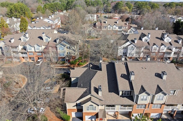 bird's eye view featuring a residential view