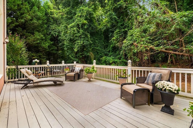 view of wooden terrace