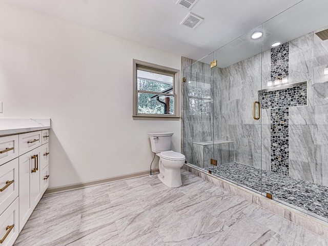 221 Wonewok Dr, Canton, GA 30114 - bathroom featuring a stall shower and vanity