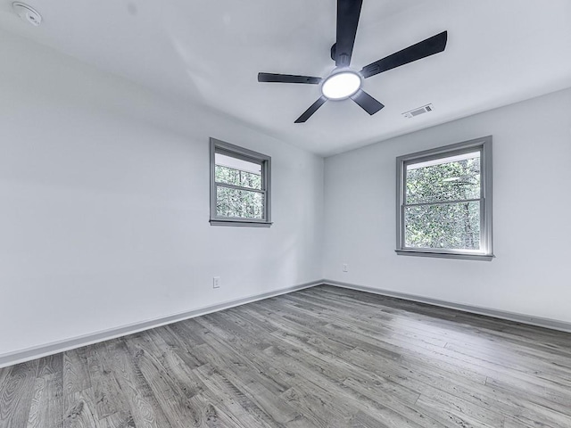221 Wonewok Dr, Canton, GA 30114 - spare room featuring plenty of natural light, wood finished floors, and a ceiling fan