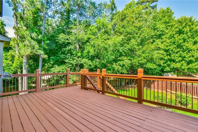 5121 Hope Ct SW, Lilburn, GA 30047 - view of wooden deck