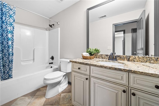775 Duberry St, Alpharetta, GA 30004 - full bathroom featuring toilet, vanity, and shower / bath combo