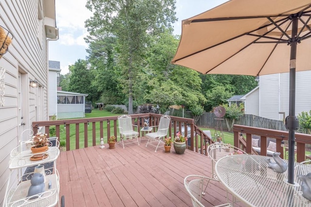 3574 Timberloch Trl, Snellville, GA 30039 - deck featuring a sunroom
