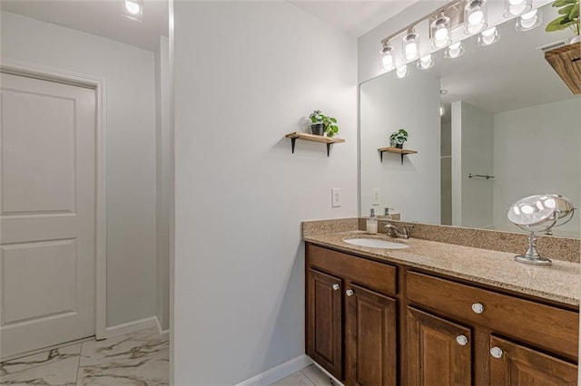 bathroom featuring vanity