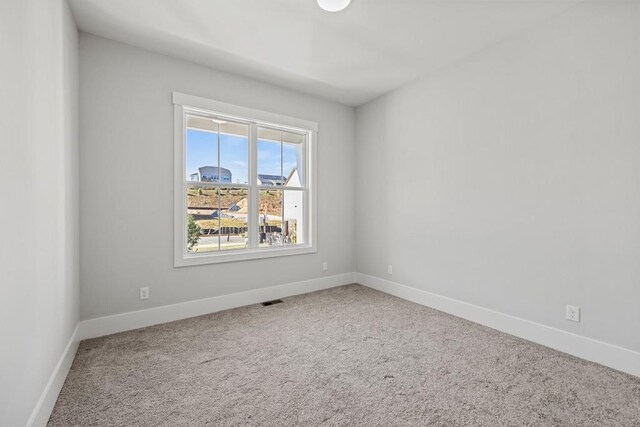 view of carpeted empty room