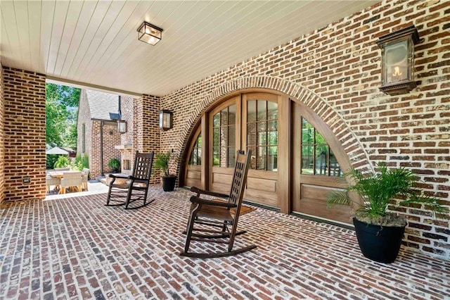 3146 Frontenac Ct NE, Atlanta, GA 30319 - view of patio featuring french doors