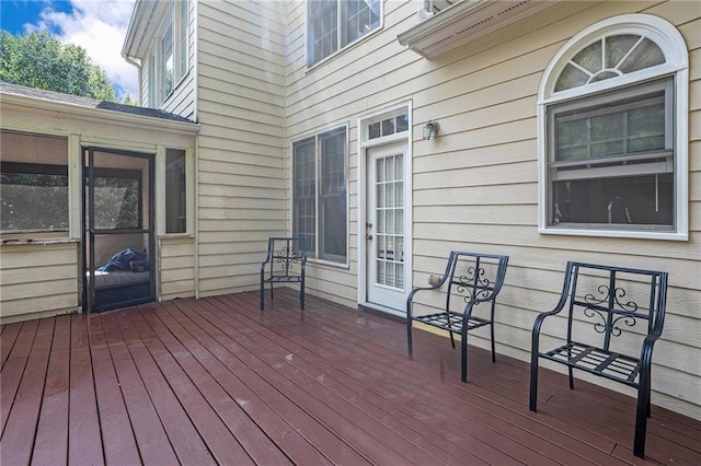 view of wooden terrace