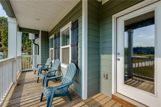 balcony with covered porch