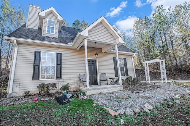 view of front of home