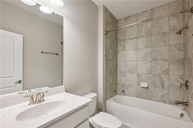 1036 Grant Park Rd, Decatur, GA 30033 - bathroom featuring vanity, bathtub / shower combination, and toilet