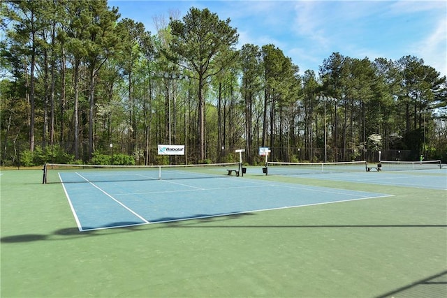 1036 Grant Park Rd, Decatur, GA 30033 - view of tennis court featuring community basketball court and a view of trees