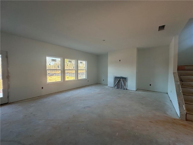 view of unfurnished living room