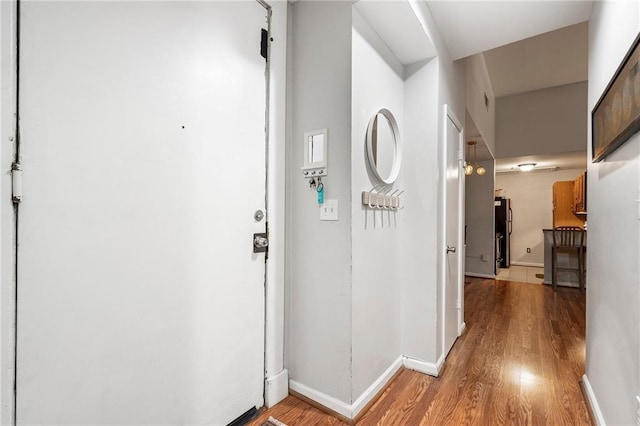 1031 State St NW Unit 106, Atlanta, GA 30318 - corridor with light wood-type flooring and baseboards