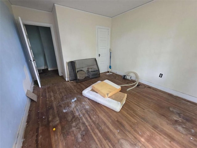 1435 Troupe St, Augusta, GA 30904 - spare room with wood-type flooring and baseboards