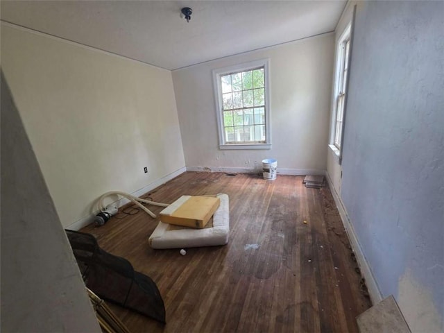 1435 Troupe St, Augusta, GA 30904 - spare room with hardwood / wood-style floors and baseboards