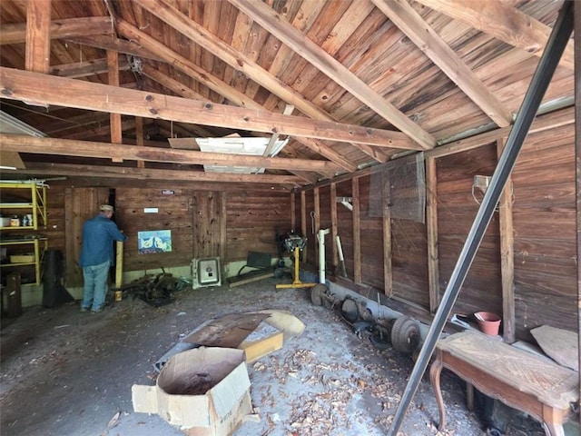 1435 Troupe St, Augusta, GA 30904 - miscellaneous room with vaulted ceiling