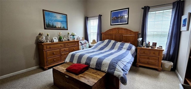 bedroom featuring carpet flooring