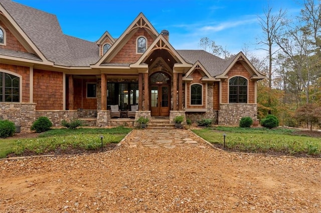 craftsman house featuring a porch