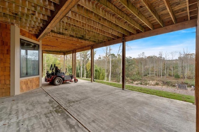 view of patio / terrace featuring a carport