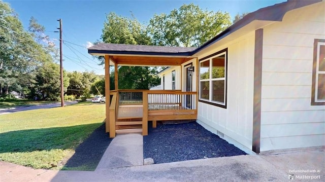 86 Martin Luther King Jr Dr, Jefferson, GA 30549 - wooden porch featuring a yard