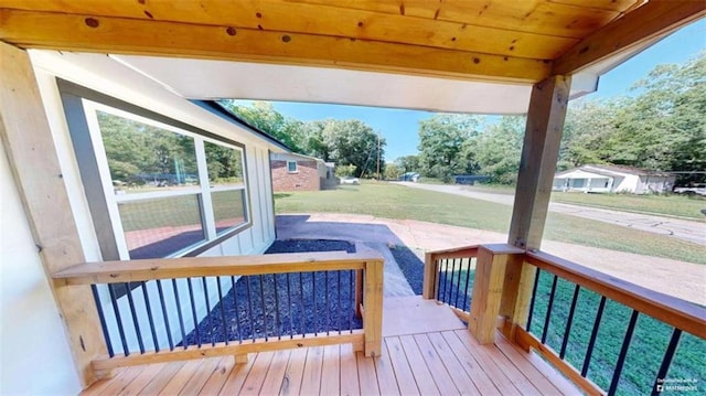 86 Martin Luther King Jr Dr, Jefferson, GA 30549 - wooden terrace featuring a lawn
