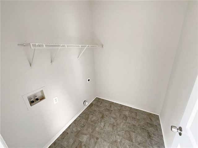 laundry room with hookup for a washing machine and electric dryer hookup