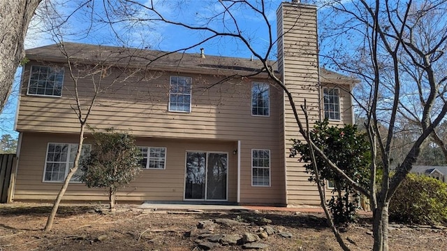 rear view of property with a patio