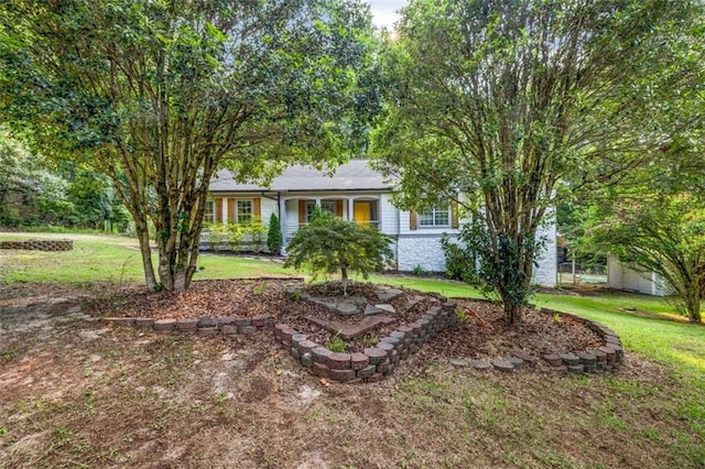 3927 Airline Rd, Mcdonough, GA 30252 - view of front facade with a front lawn and stone siding
