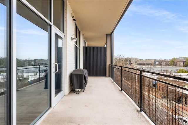 balcony featuring grilling area