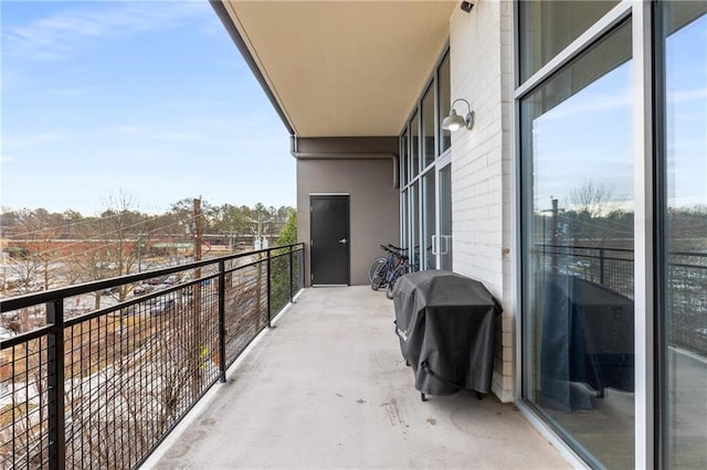 balcony with grilling area