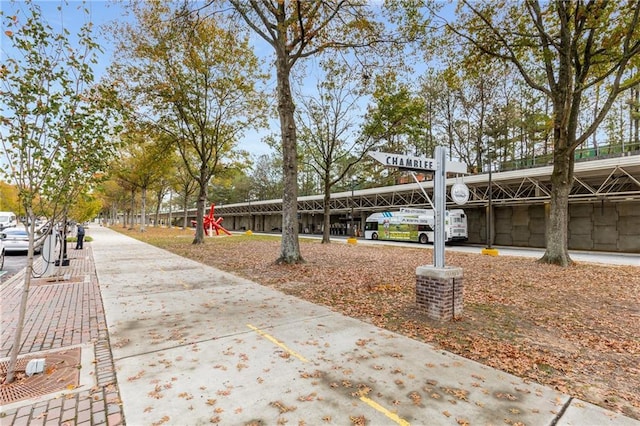 view of community featuring a playground