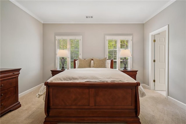 4555 Peachtree Dunwoody Rd, Sandy Springs, GA 30342 - bedroom featuring visible vents, multiple windows, and light carpet