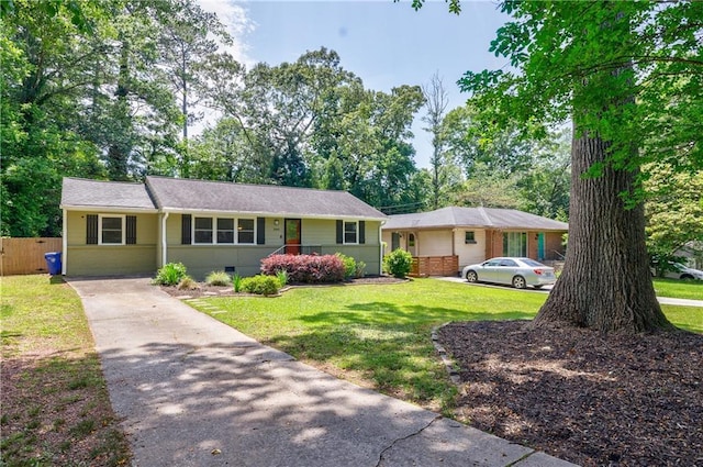2985 Westbury Dr, Decatur, GA 30033 - single story home featuring concrete driveway and crawl space