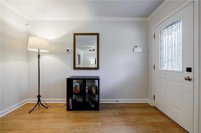 2985 Westbury Dr, Decatur, GA 30033 - entryway featuring ornamental molding, light wood-type flooring, and baseboards