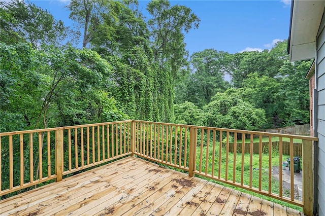 1285 N Ave NW, Atlanta, GA 30318 - wooden deck featuring a fenced backyard