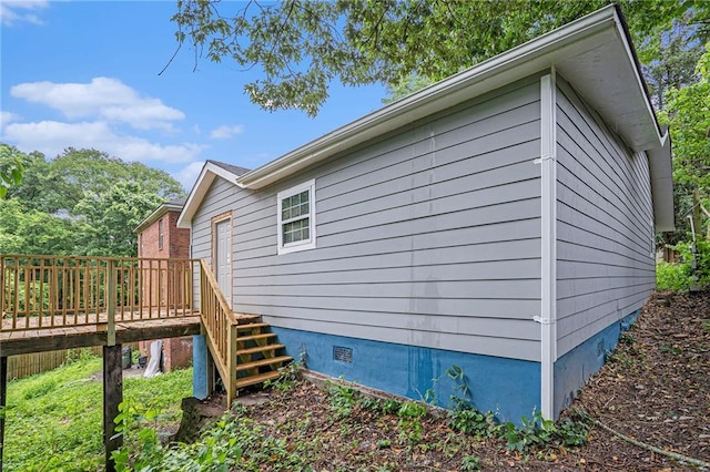 1285 N Ave NW, Atlanta, GA 30318 - view of home's exterior featuring crawl space and a deck