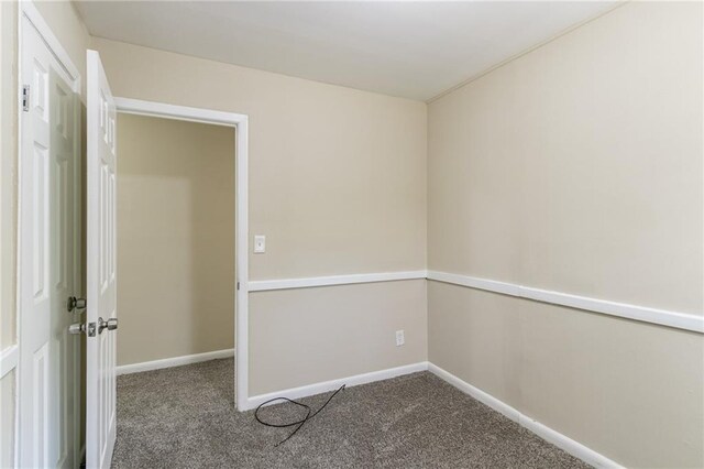 view of carpeted empty room