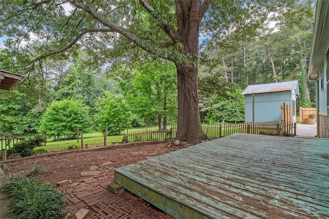 8669 Davis St, Braselton, GA 30517 - wooden terrace featuring an outdoor structure